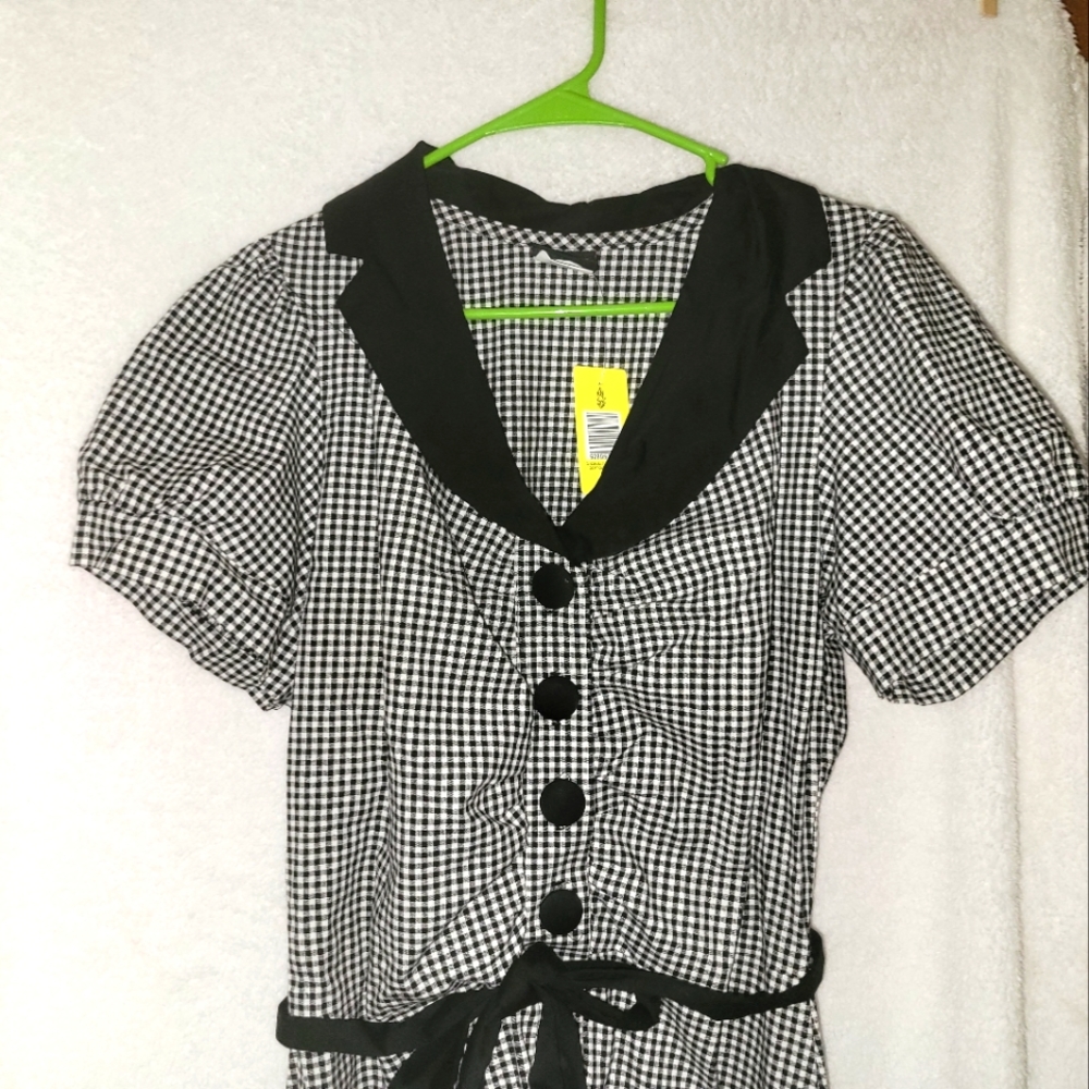 Retro Torrid gingham dress size 12